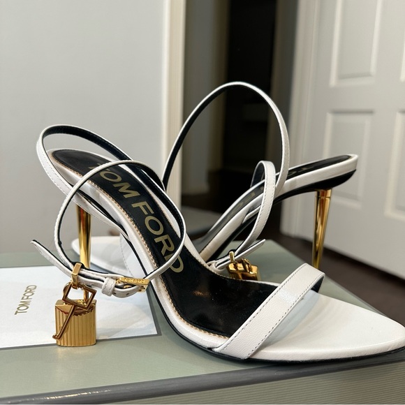 Tom Ford Shoes - TOM FORD Padlock Naked Pointy Toe Sandal